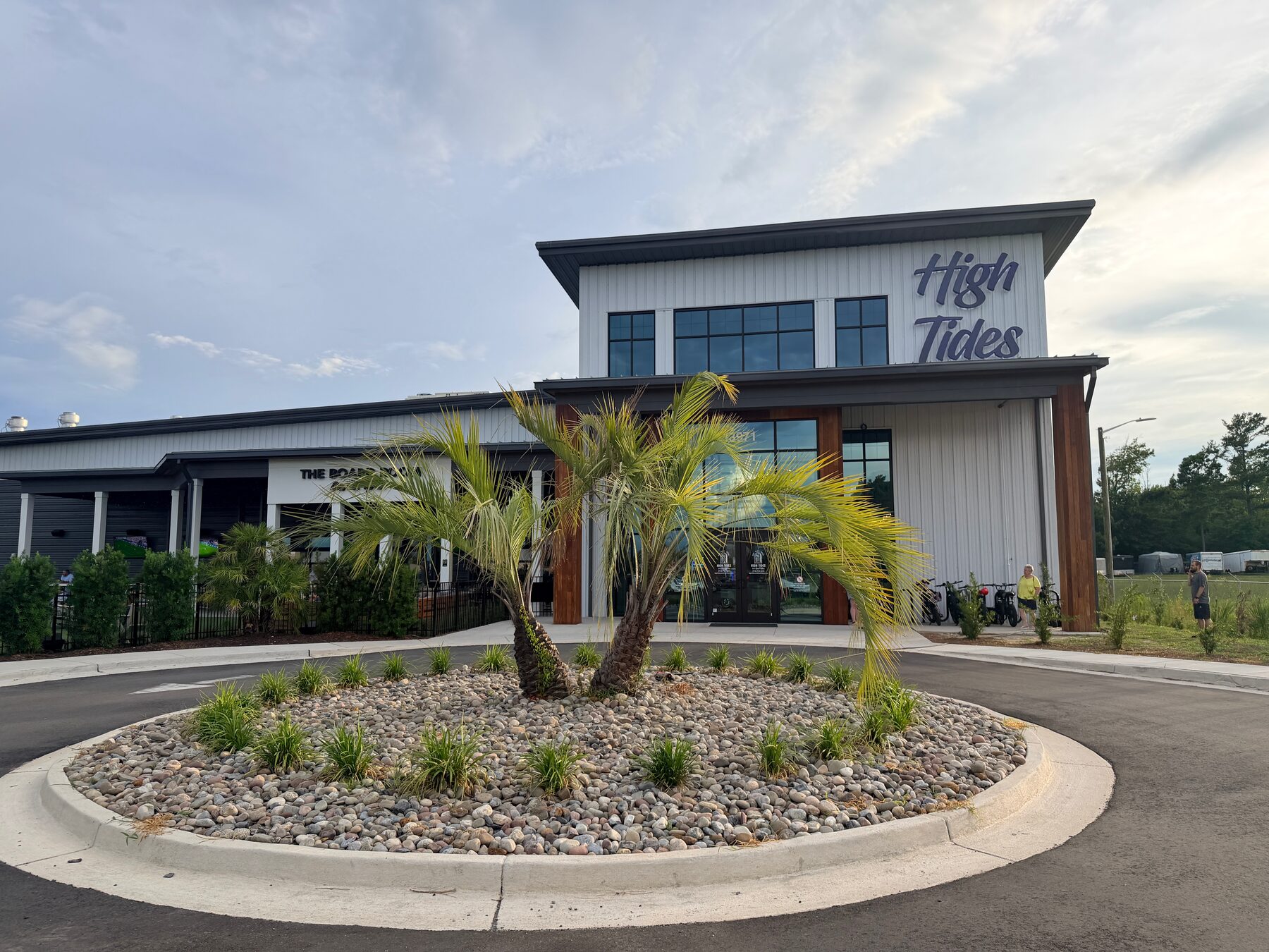 Exterior of High Tides & Good Vibes on NC Highway 50 in Surf City