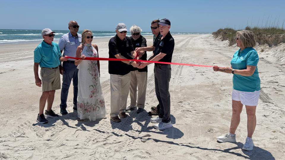 State and local leaders mark the transfer of Topsail Nature Preserve to state management