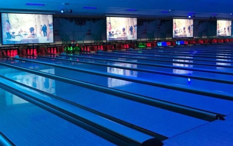 Bowling lanes at Bowlarena