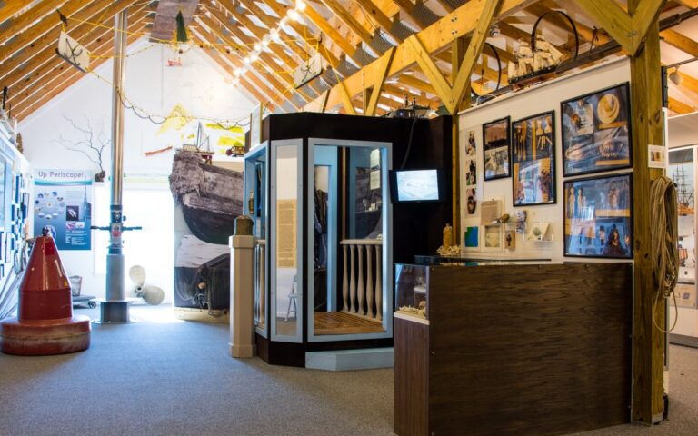 Exhibits inside the NC Maritime Museum at Southport