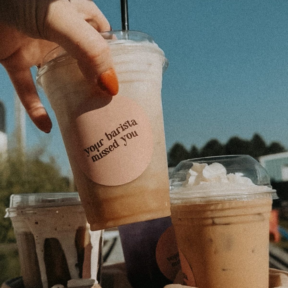Iced coffee drinks in a cup carrier from Coffee Haven
