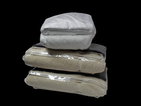 A wrapped linen package