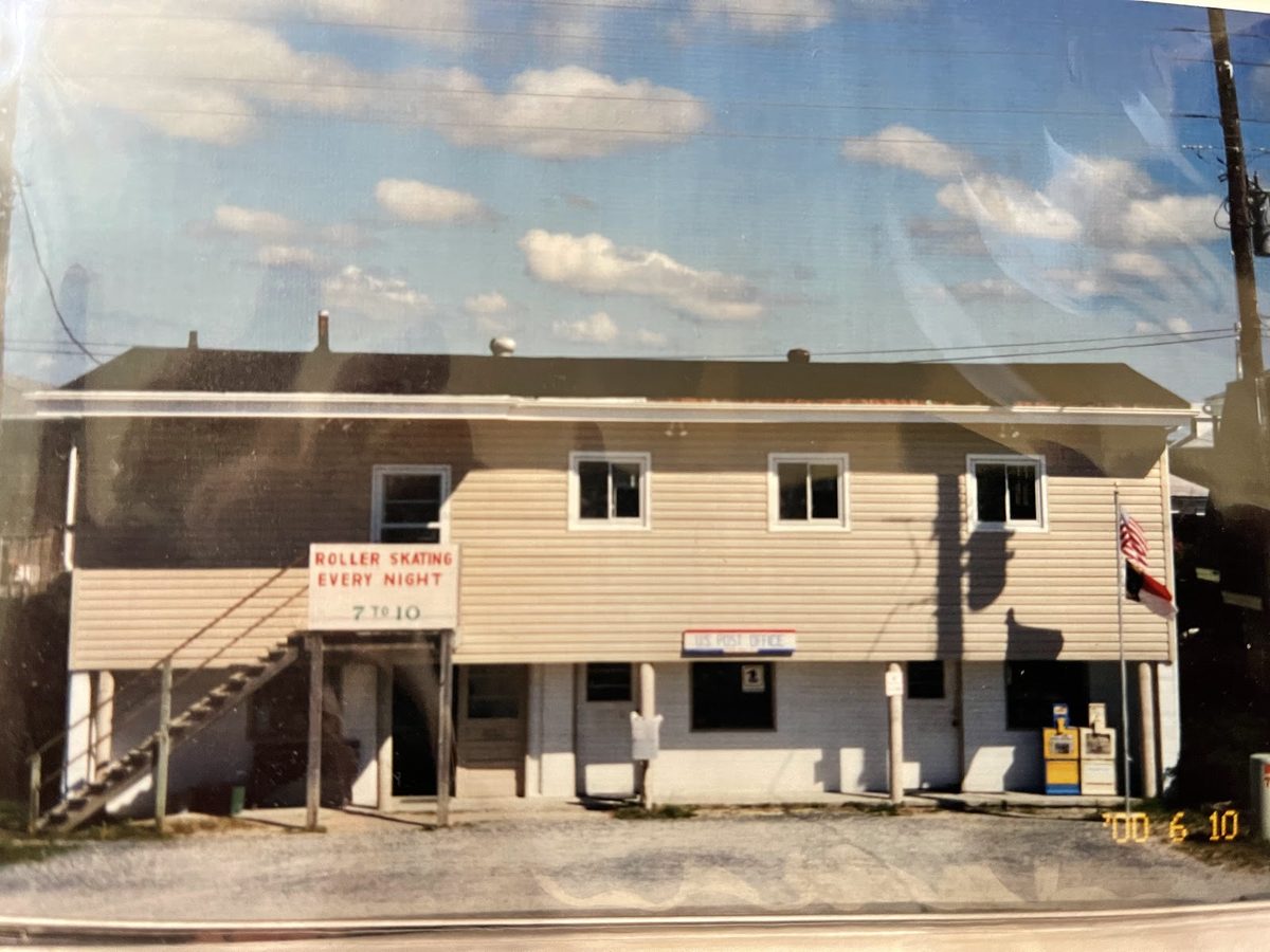 An older photo of the rink building