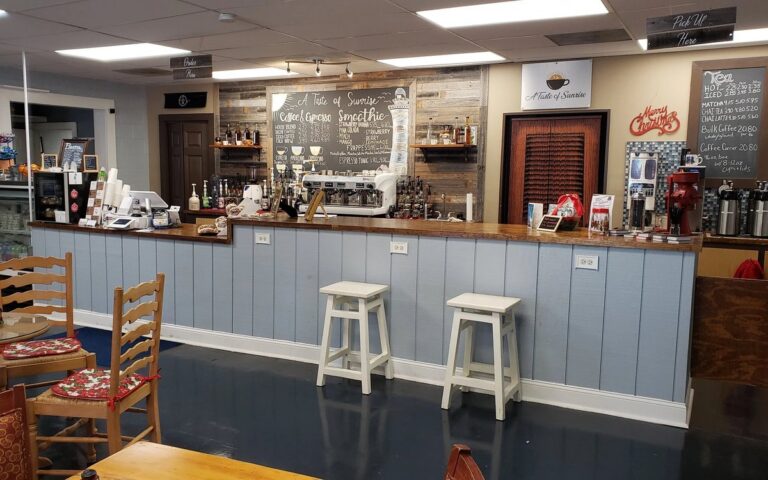 Inside A Taste of Sunrise Coffee House in Hampstead